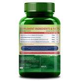 Himalayan Organics Plant Based Brain Booster Supplement With Ginkgo Biloba & Brahmi, Healthy Brain, Stress Relief, Improve Focus | 60 Veg Capsules 100gm 0.2lbs